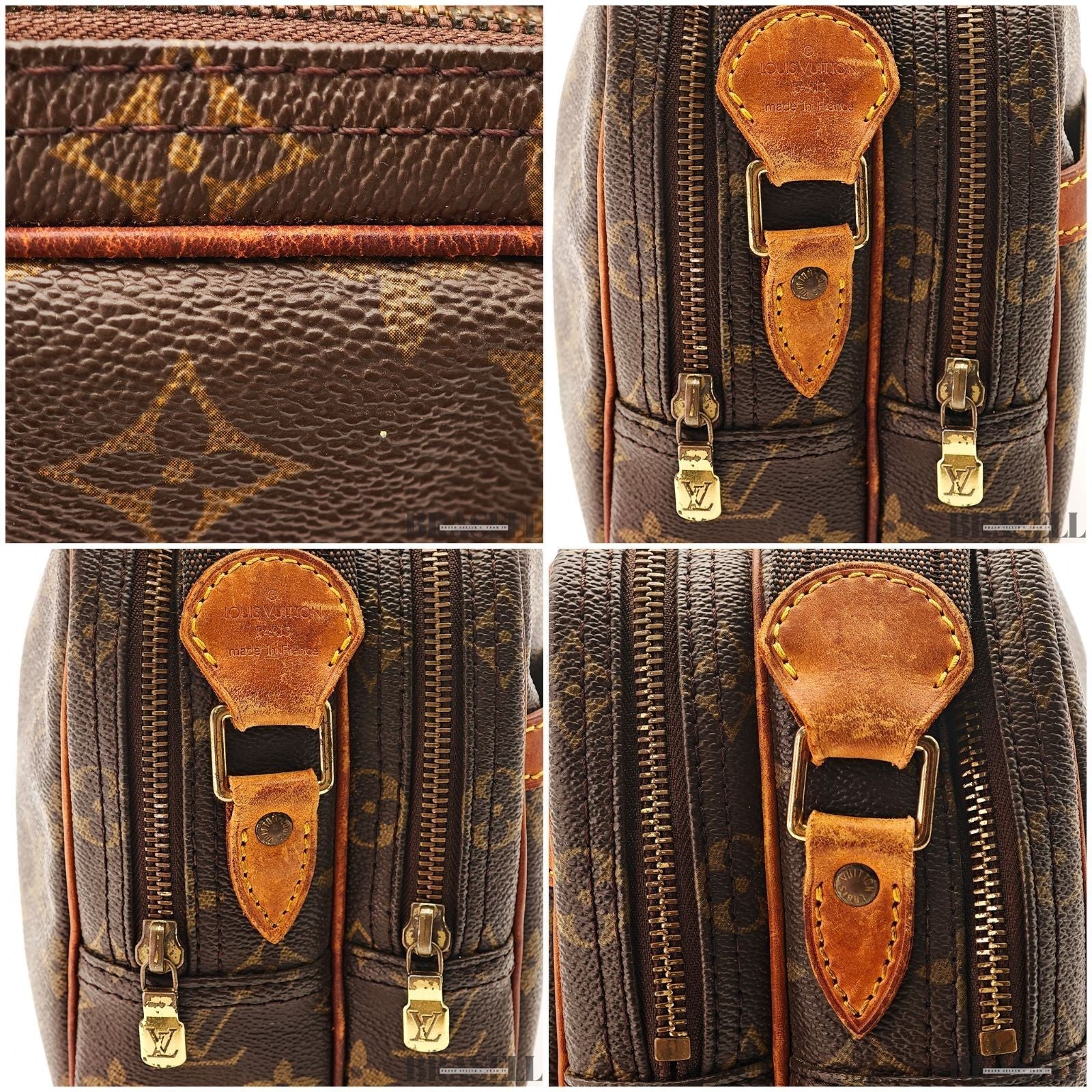 LOUIS VUITTON Reporter PM Crossbody Shoulder Bag Monogram Canvas Leather M45254