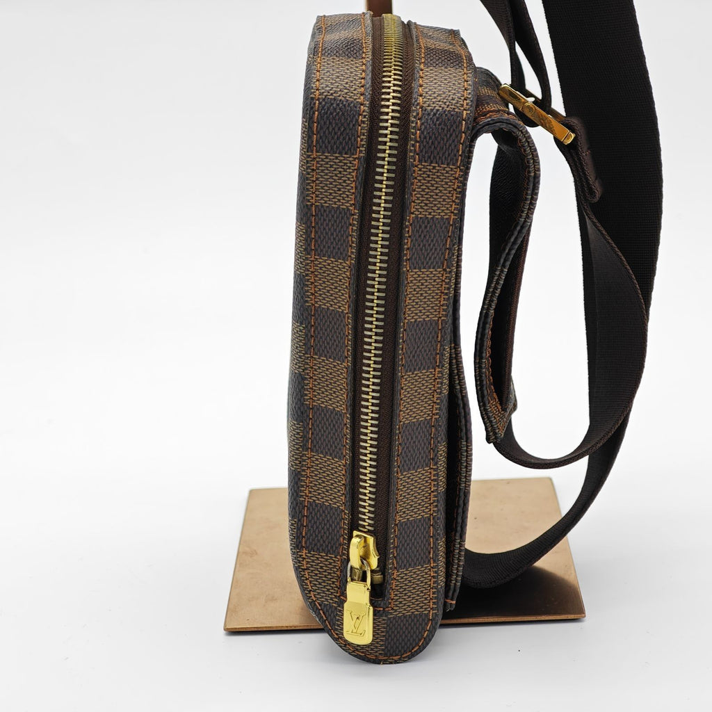 LOUIS VUITTON Damier Geronimos N51994 Shoulder/Body Bag Brown Men Women
