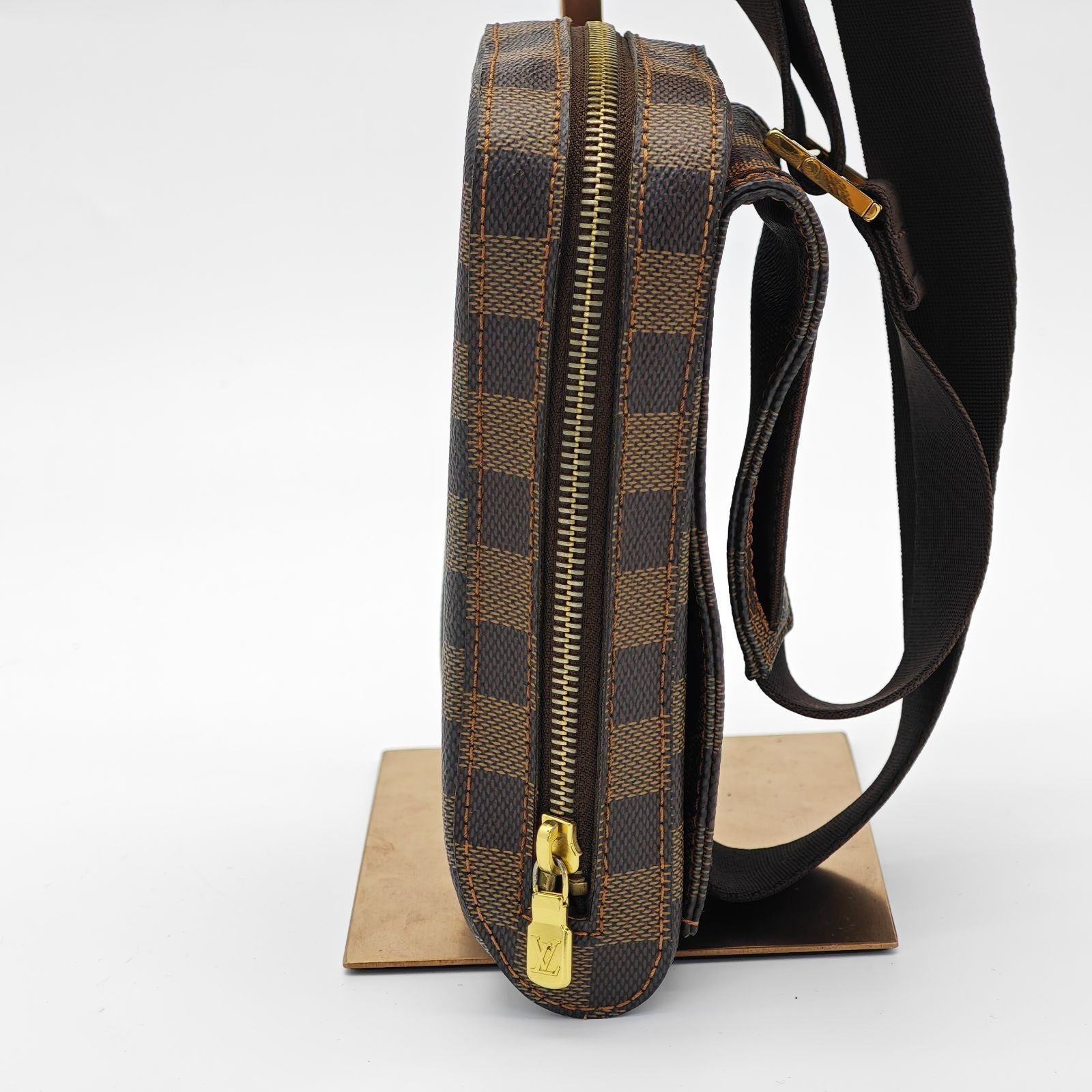 LOUIS VUITTON Damier Geronimos N51994 Shoulder/Body Bag Brown Men Women