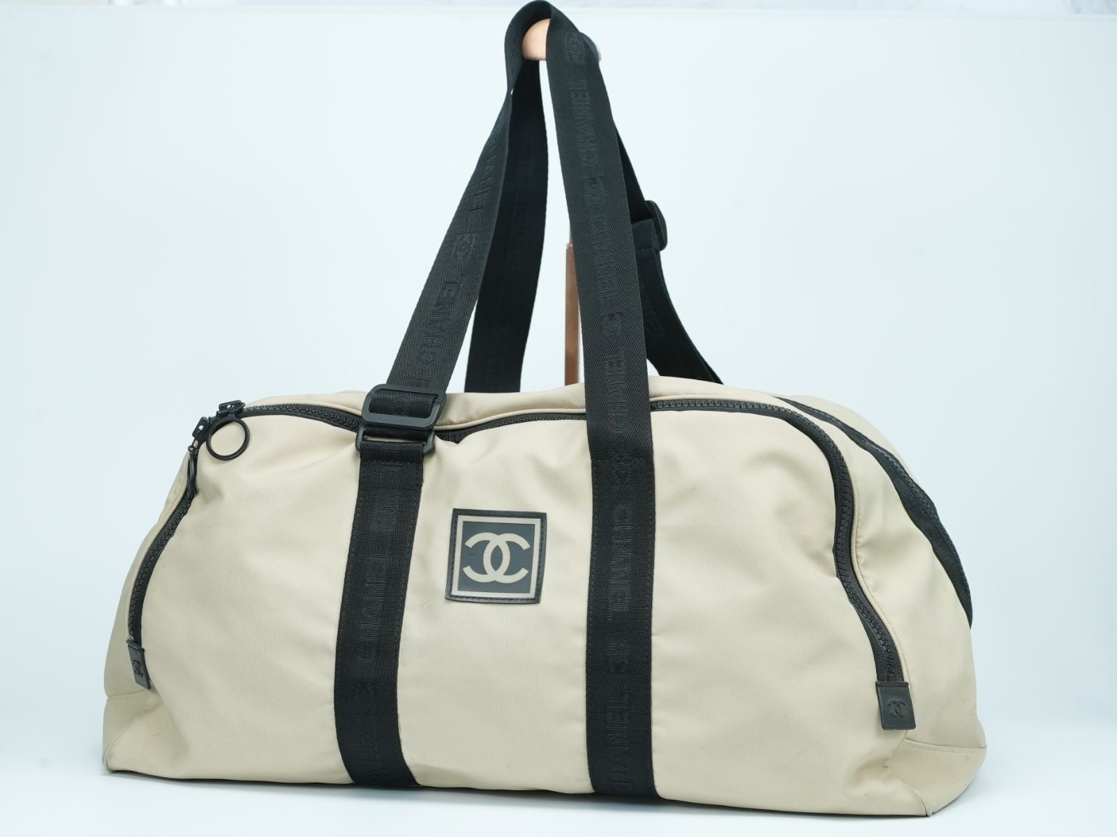 CHANEL Sport Line Coco Mark Boston Bag Travel Shoulder Bag