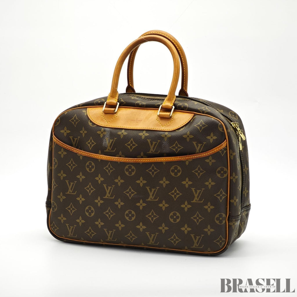 LOUIS VUITTON Deauville M47270 Monogram Travel Handbag Brown Women’s