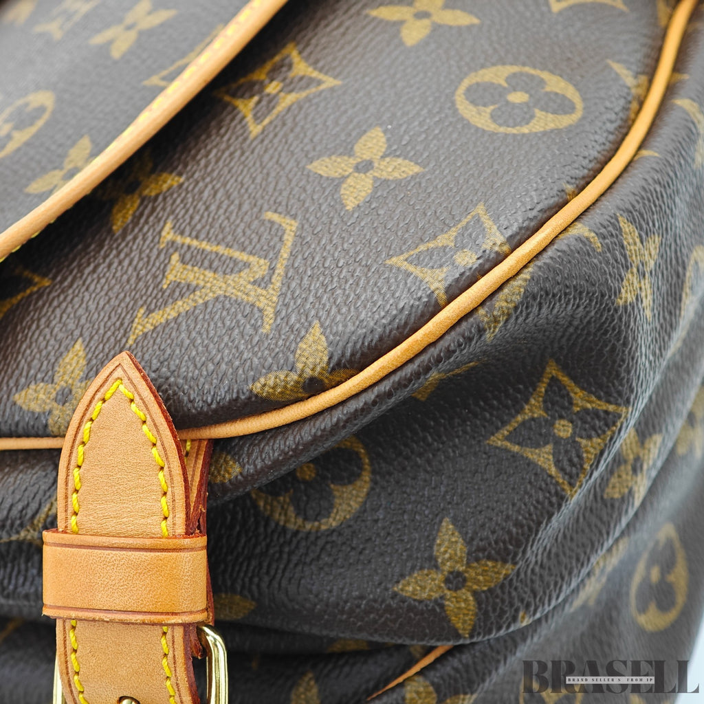 LOUIS VUITTON Saumur 30 Shoulder Bag M42256 Monogram Canvas Brown