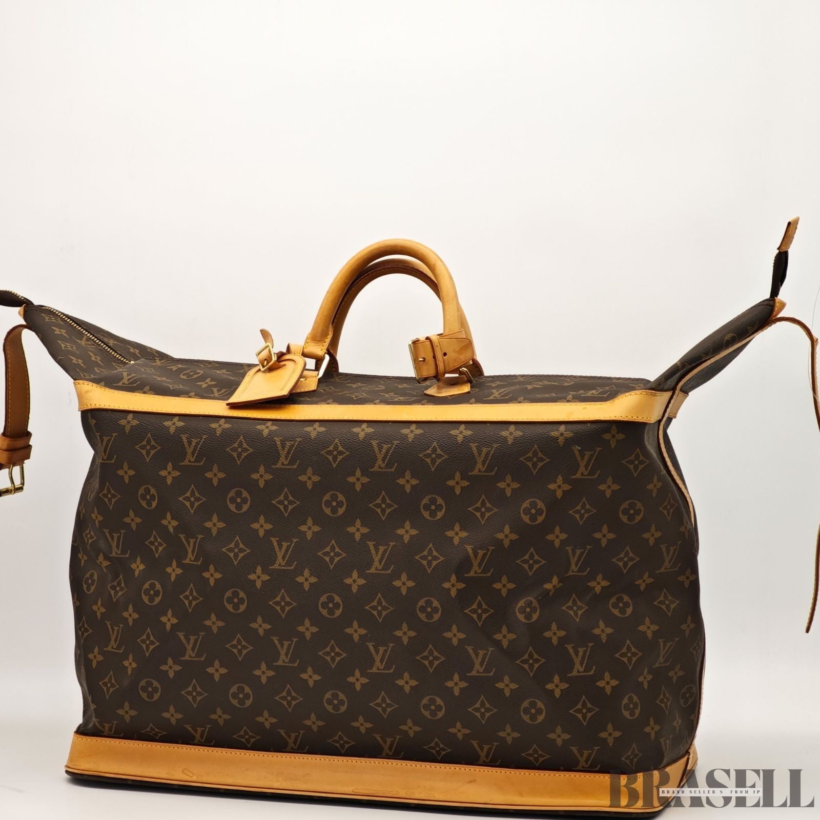 LOUIS VUITTON Monogram Canvas Leather Cruiser 45 Boston Bag M41137 Auth