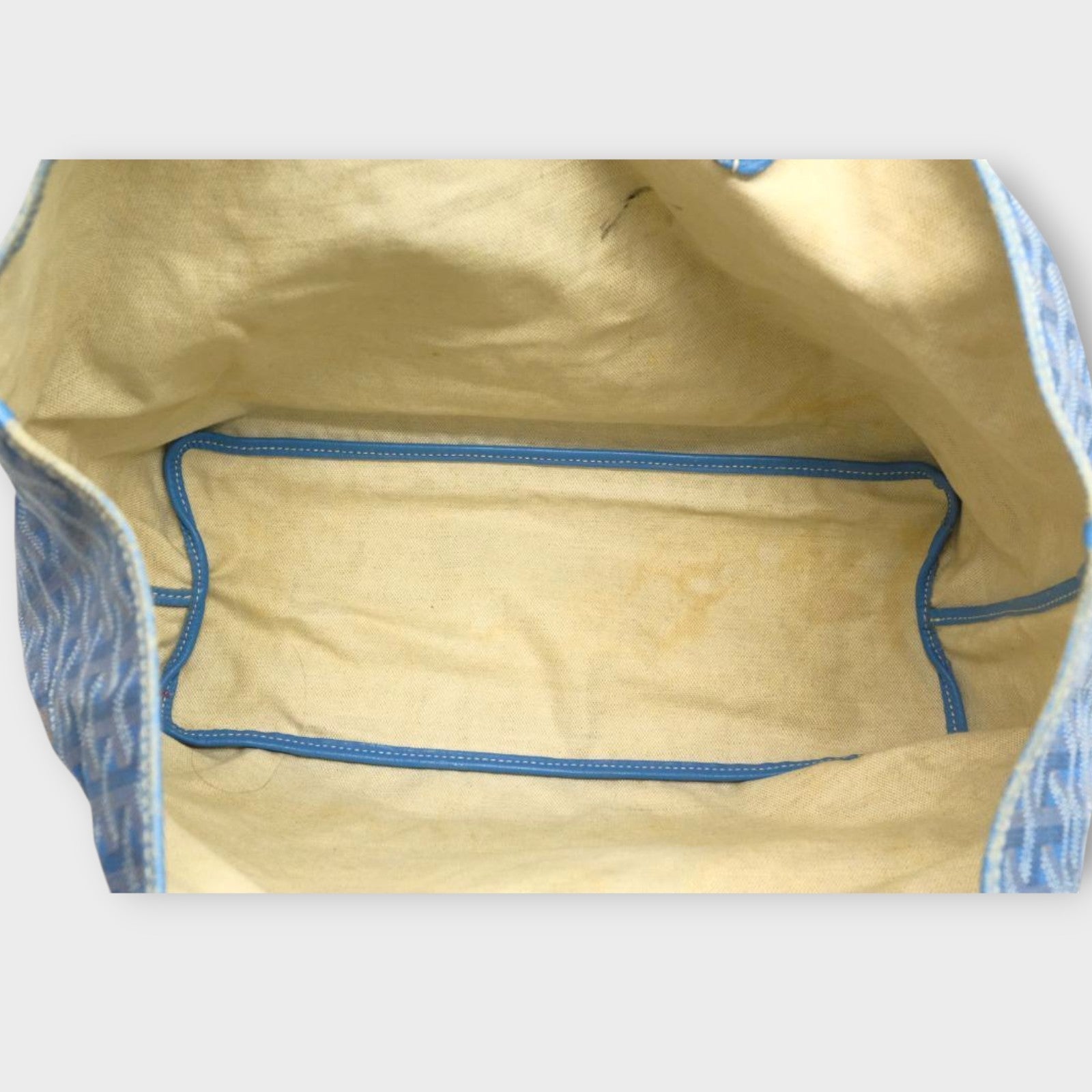 Goyard Saint Louis Tote Bag PM Blue with Pouch