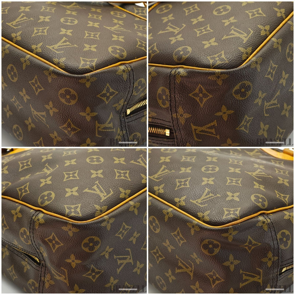 LOUIS VUITTON Deauville M47270 Monogram Travel Handbag Brown Women’s