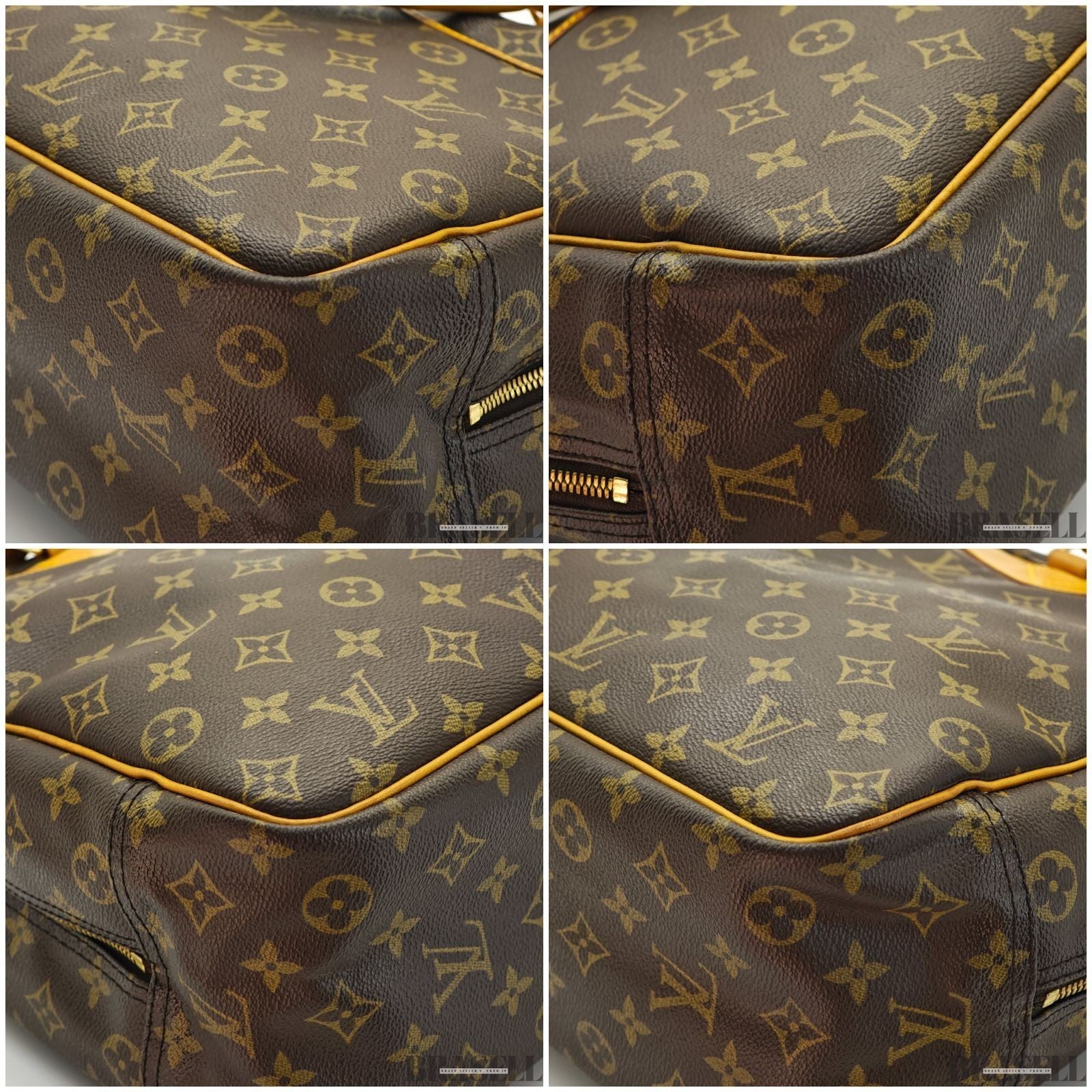 LOUIS VUITTON Deauville M47270 Monogram Travel Handbag Brown Women’s