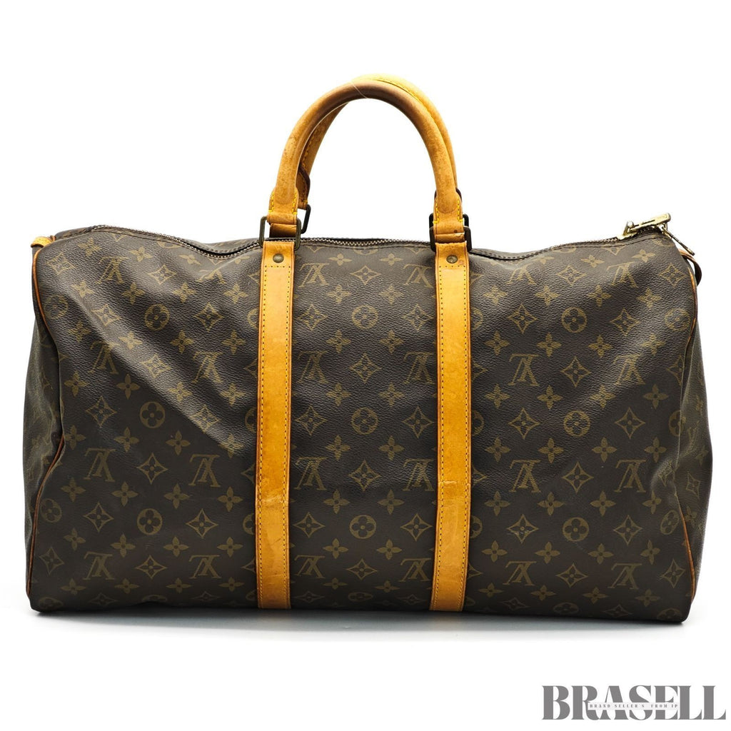 Louis Vuitton Keepall 50 M41426 Handbag Boston Bag Large Capacity Travel Brown