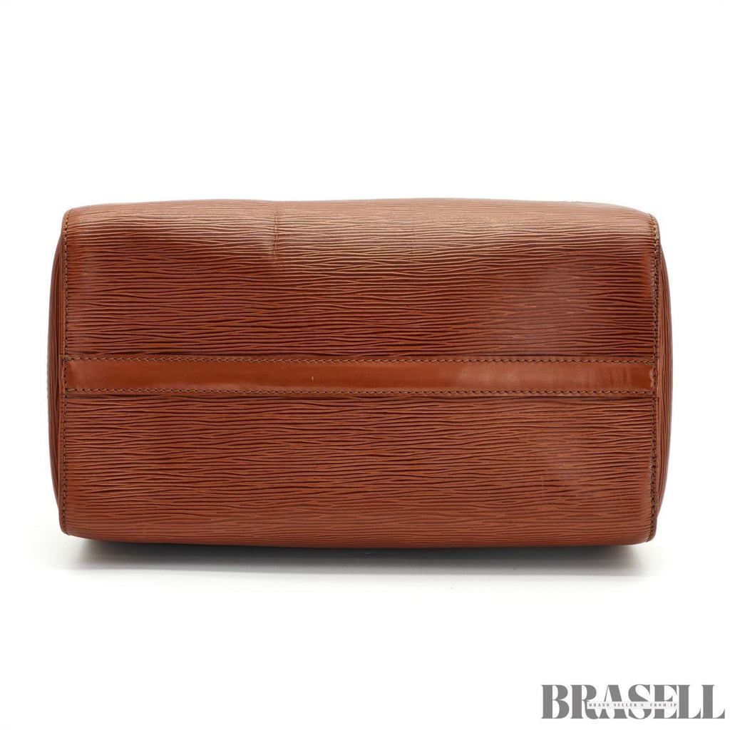 Borsa a mano Louis Vuitton Epi Speedy 30 marrone M43003 in pelle marrone da...