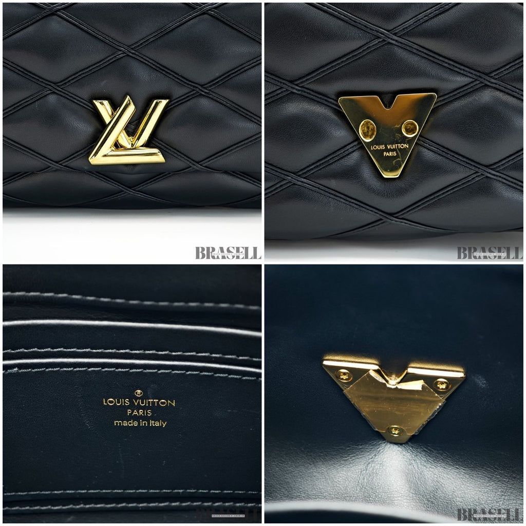 Louis Vuitton Maltage Pattern GO-14 PM M12004 2Way Handbag Chain Black