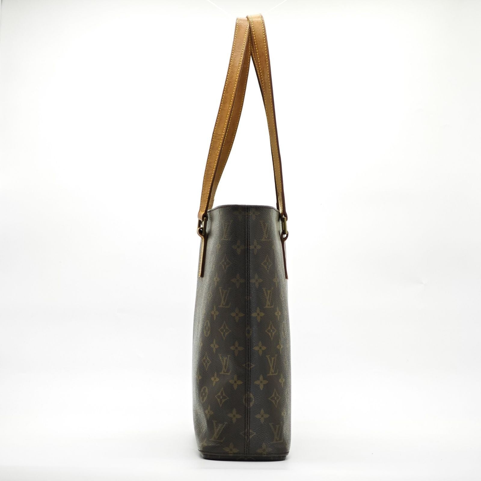 LOUIS VUITTON Luco M51155 Monogram Large Tote Shoulder Bag Brown Leather Women’s