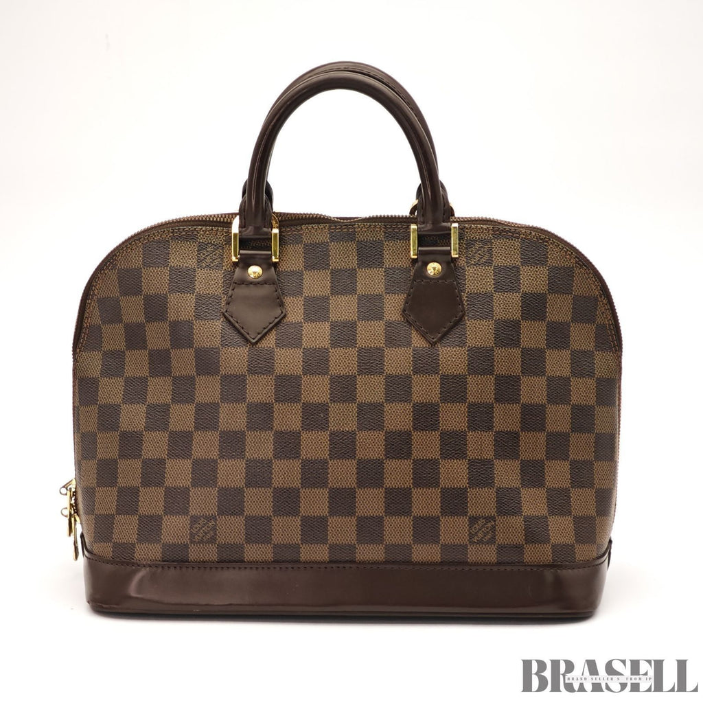 Louis Vuitton Hand Bag N51131 Alma Ebene Damier Canvas Brown FL1014