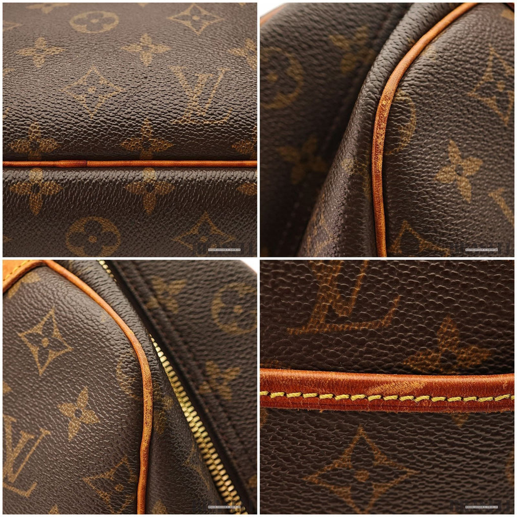 Louis Vuitton Monogram Deauville Handbag M47270 Bag Large Capacity Brown Unisex