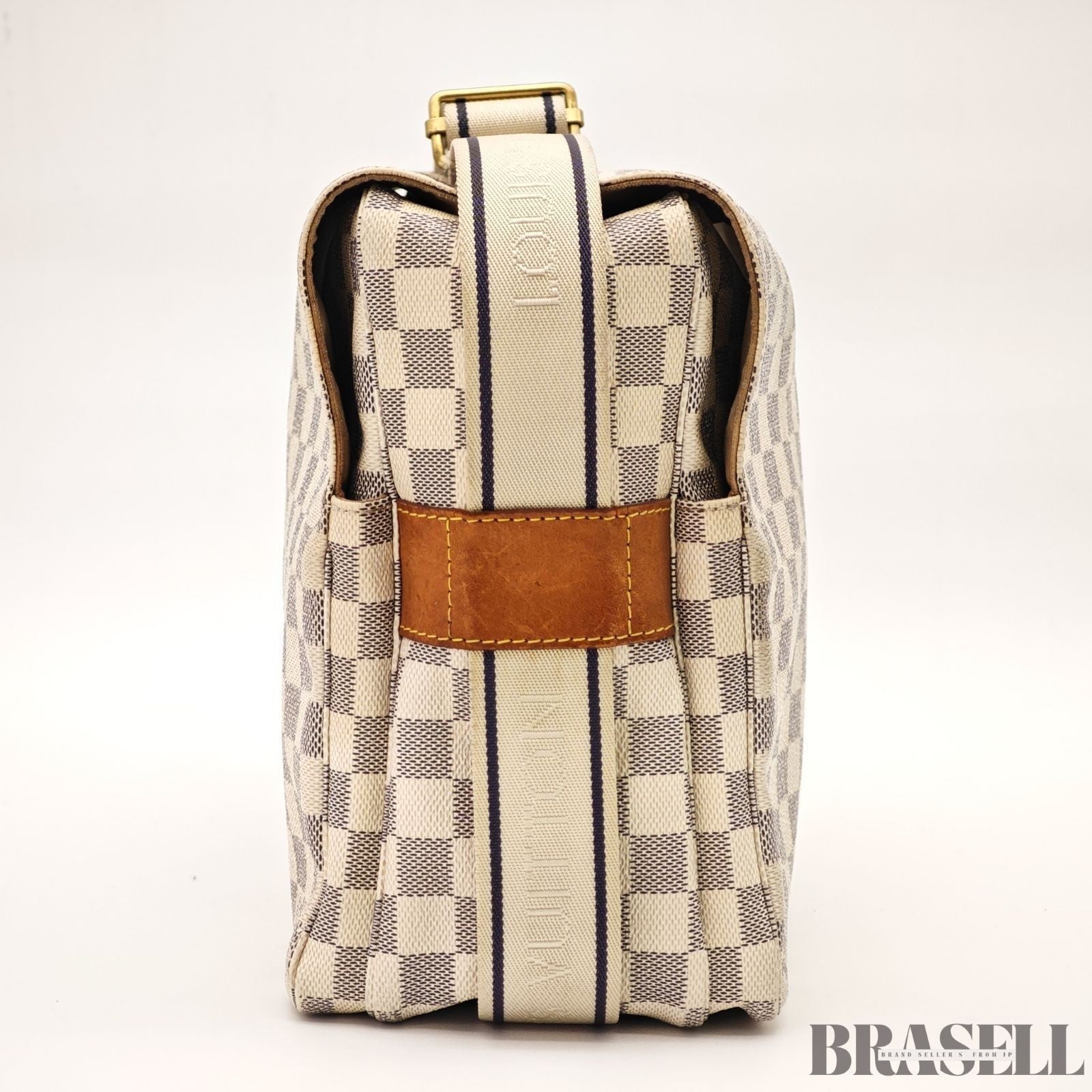 Louis Vuitton Damier Azur Naviglio N51189 Messenger Bag Shoulder Bag Off White