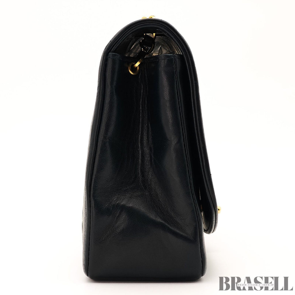Chanel Diana 25 Bag Handbag Matelassé Flap Black Lambskin Women’s Guarantee Card