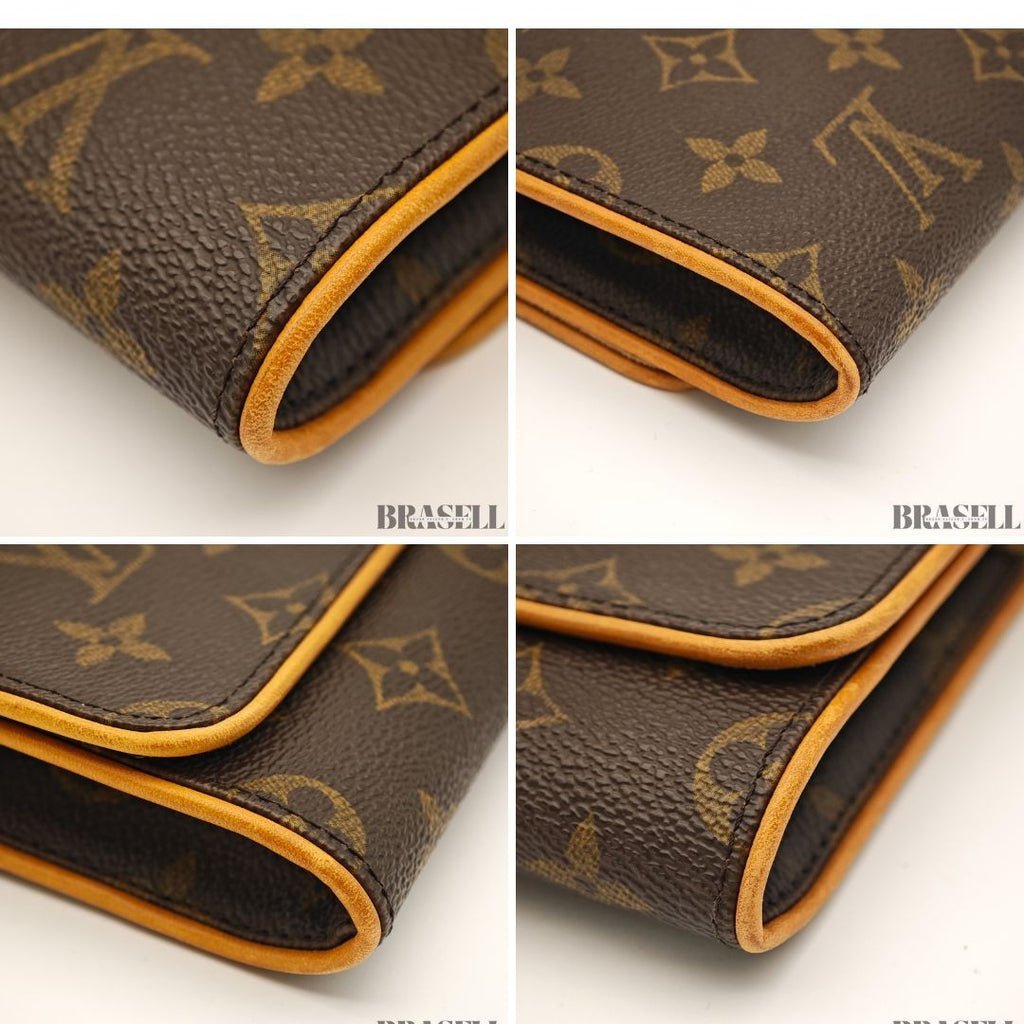 Louis Vuitton Pochette Twin GM M51852 Monogram Canvas Brown Shoulder Bag