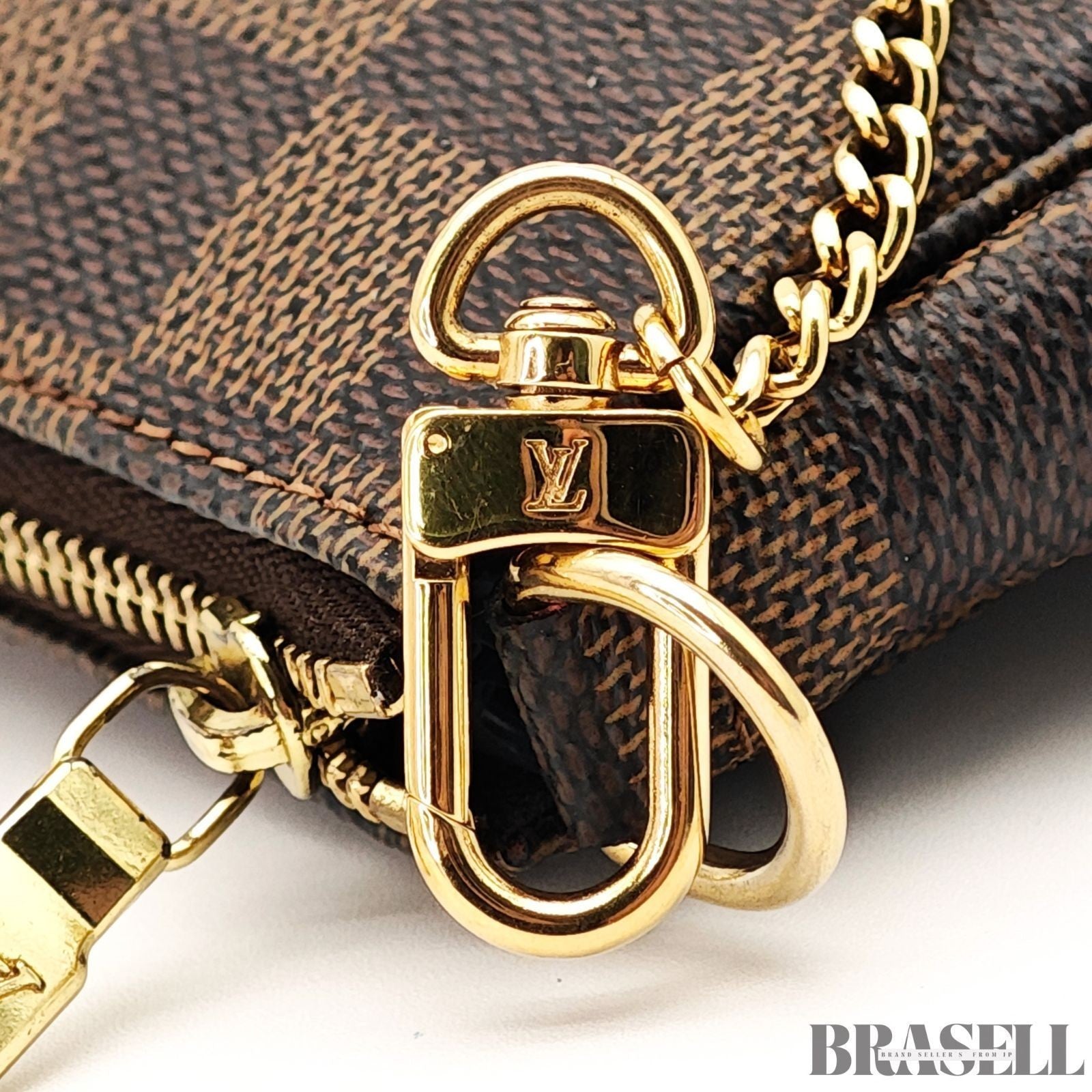 Louis Vuitton Damier Ebene Mini Pochette Accessoires M58009 Handbag Brown