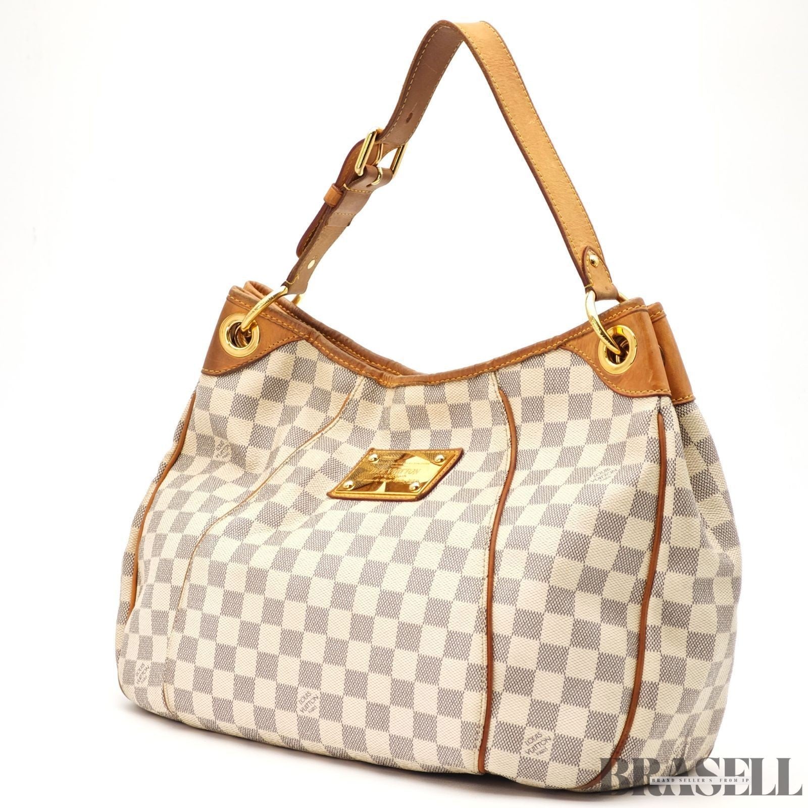 Louis Vuitton Galliera GM N55216 Damier Azur Canvas Tote Bag Handbag White