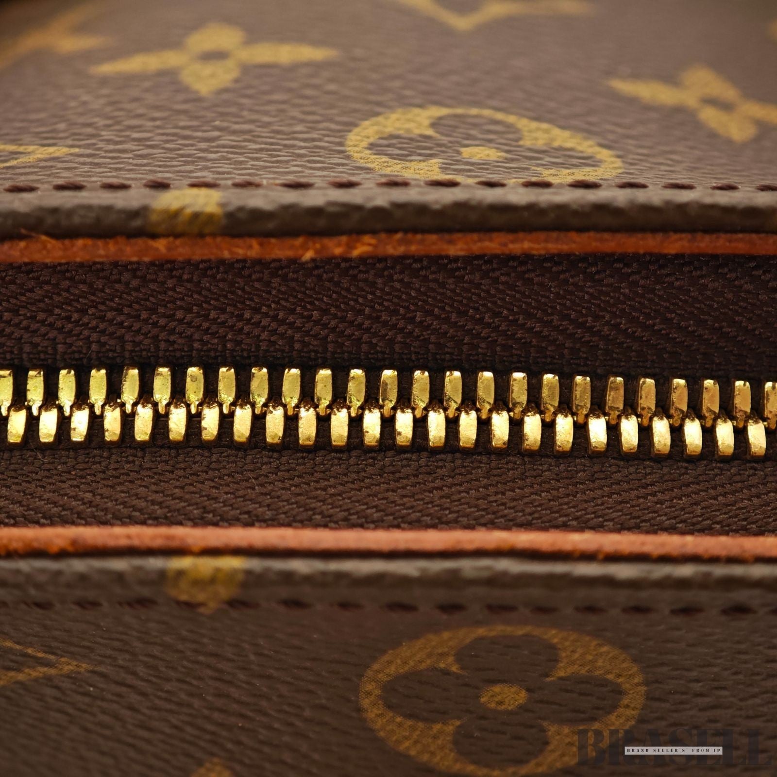 LOUIS VUITTON LV Logo Ellipse MM Hand Bag Monogram Leather Brown M51126 Large