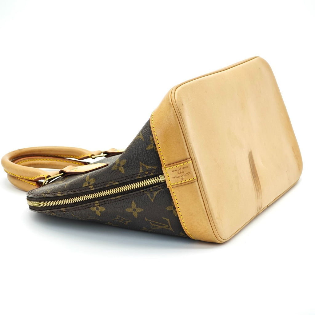 LOUIS VUITTON Monogram Alma M51130 Bag Brown Women's