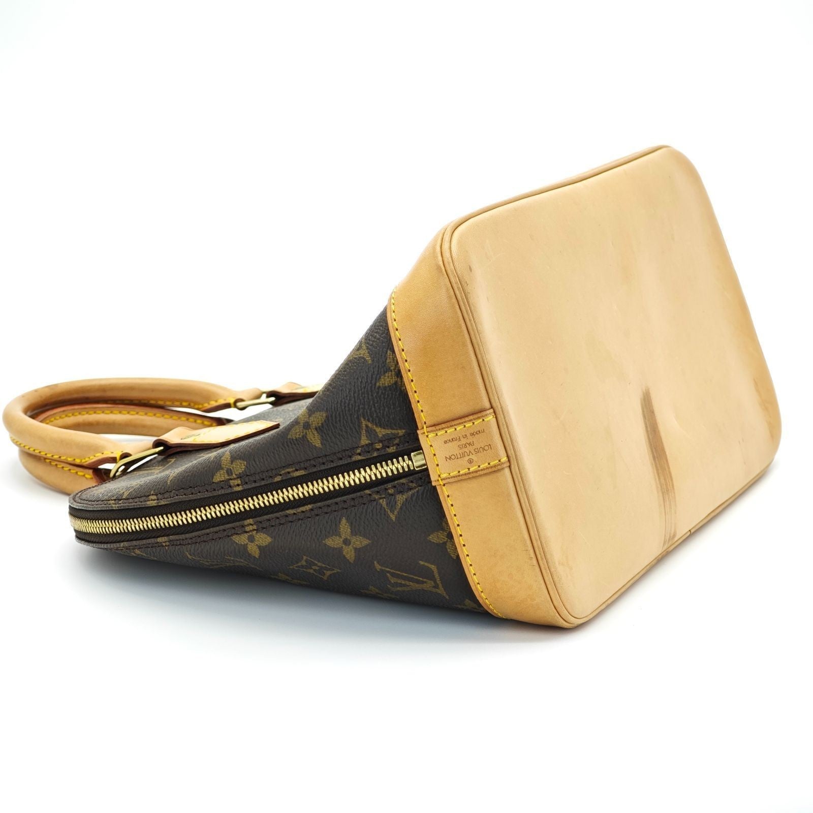 LOUIS VUITTON Monogram Alma M51130 Bag Brown Women's