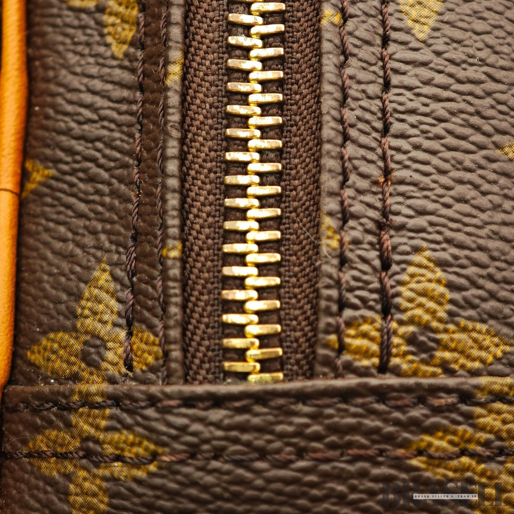 Louis Vuitton Monogram Alizé Trois Poches M41392 Handbag Boston Bag Brown