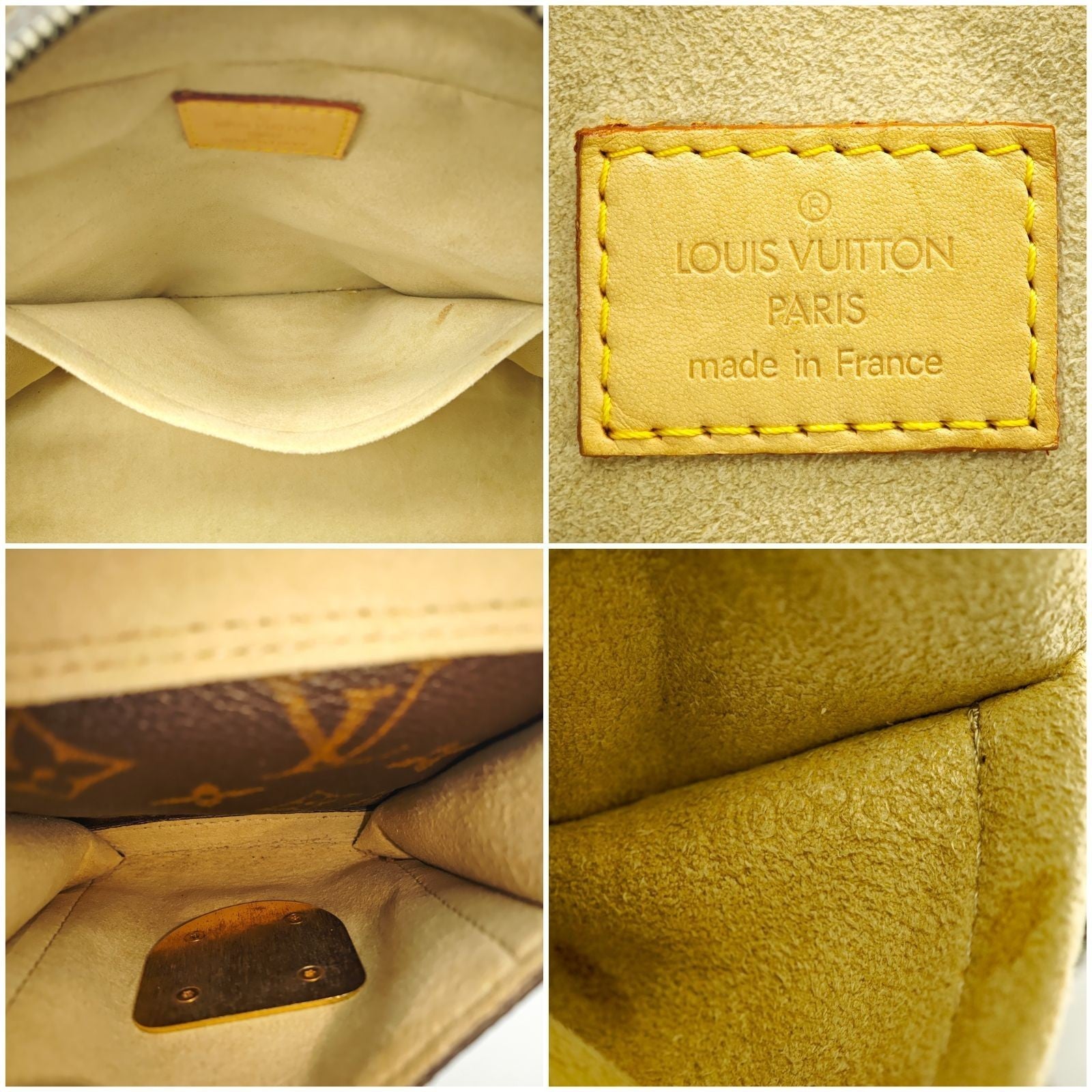 LOUIS VUITTON Manhattan PM M40026 Monogram Handbag Shoulder Bag Brown Women’s