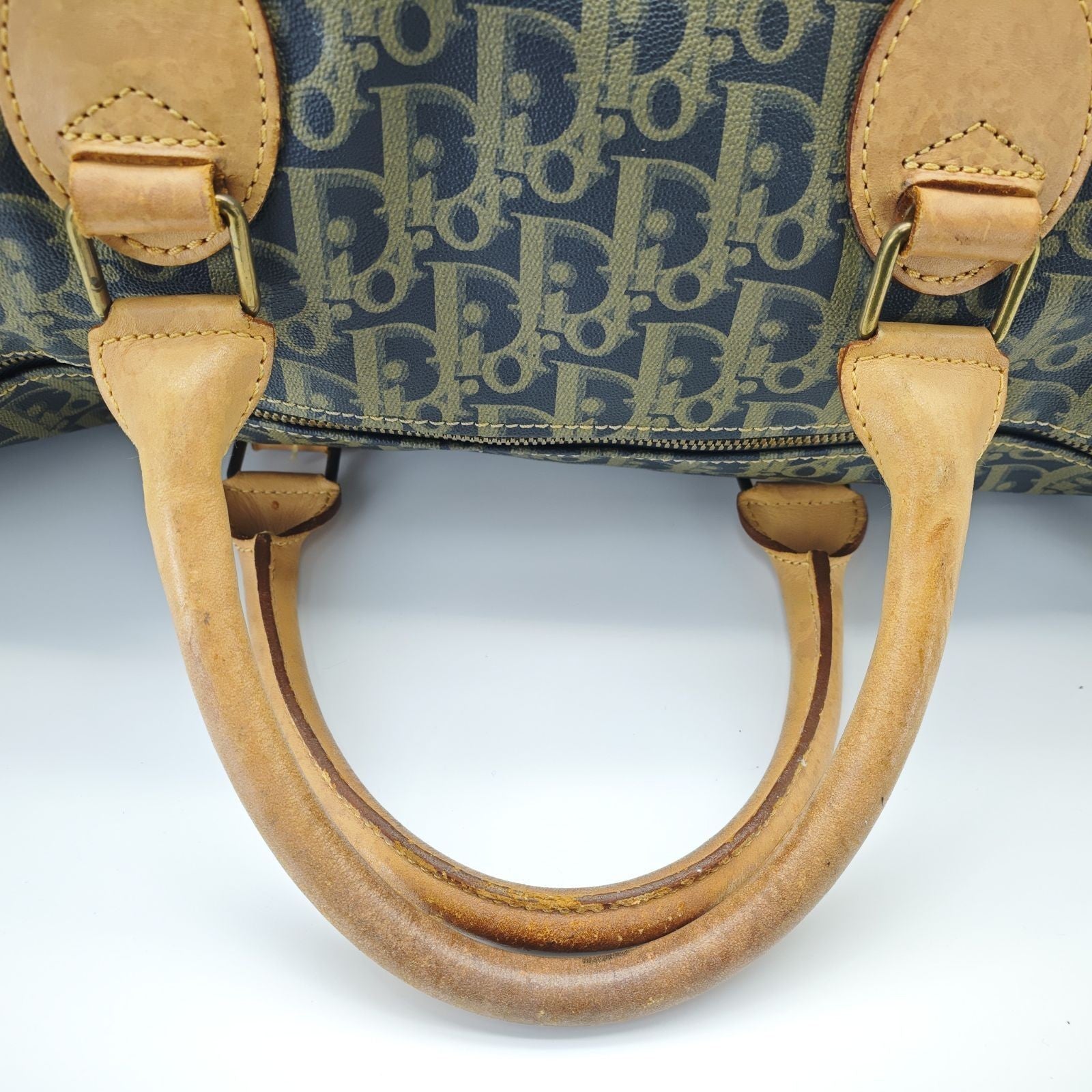 Dior Trotter Boston Bag Canvas Khaki Color Women’s Bag