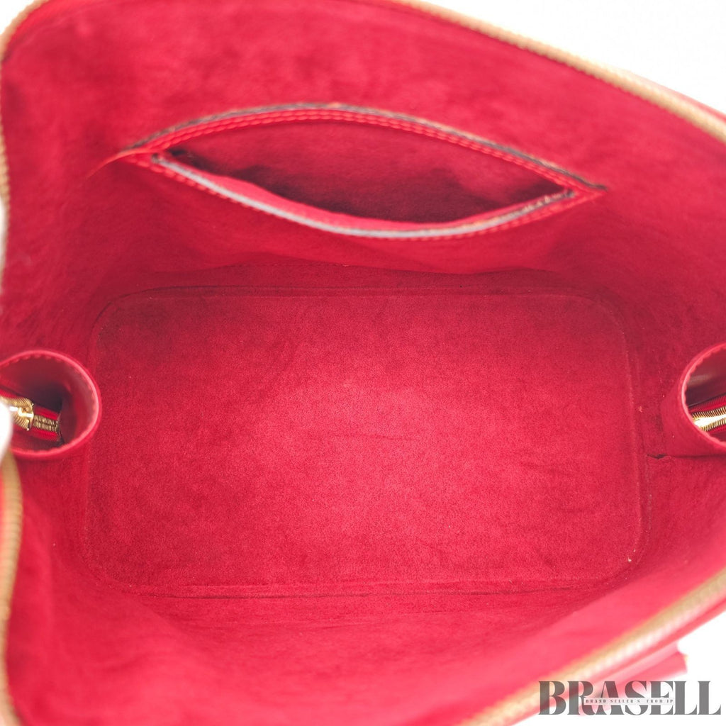 Louis Vuitton Epi Alma M52147 Castillian Red Handbag Tote Bag Leather Woman
