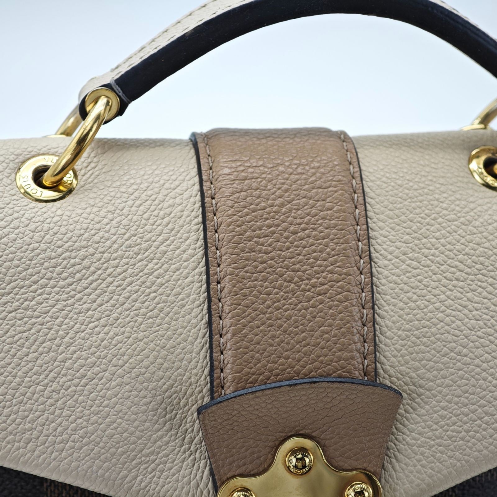 LOUIS VUITTON Damier Clapton N42259 Backpack with Flap Brown Women's