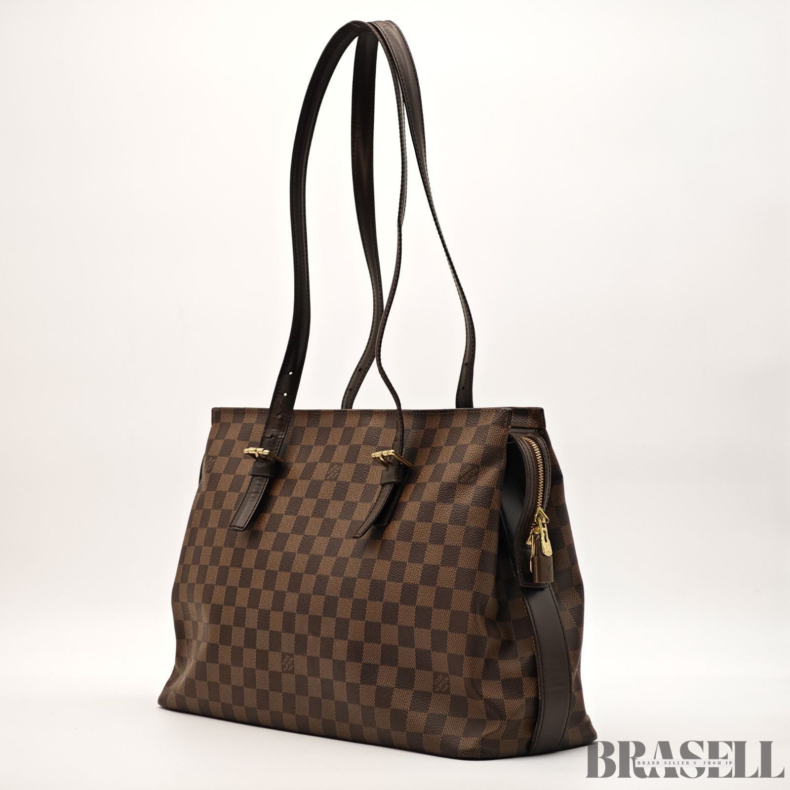 Louis Vuitton Chelsea N51119 Damier Brown Shoulder Bag Tote Bag Large Woman