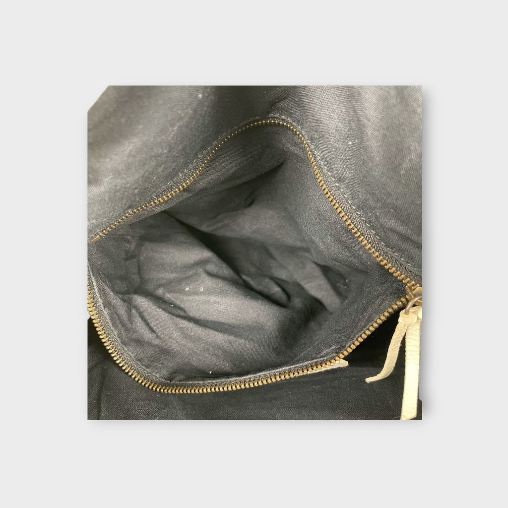 Balenciaga 2Way Handbag Shoulder Bag White Leather Zip 【B】