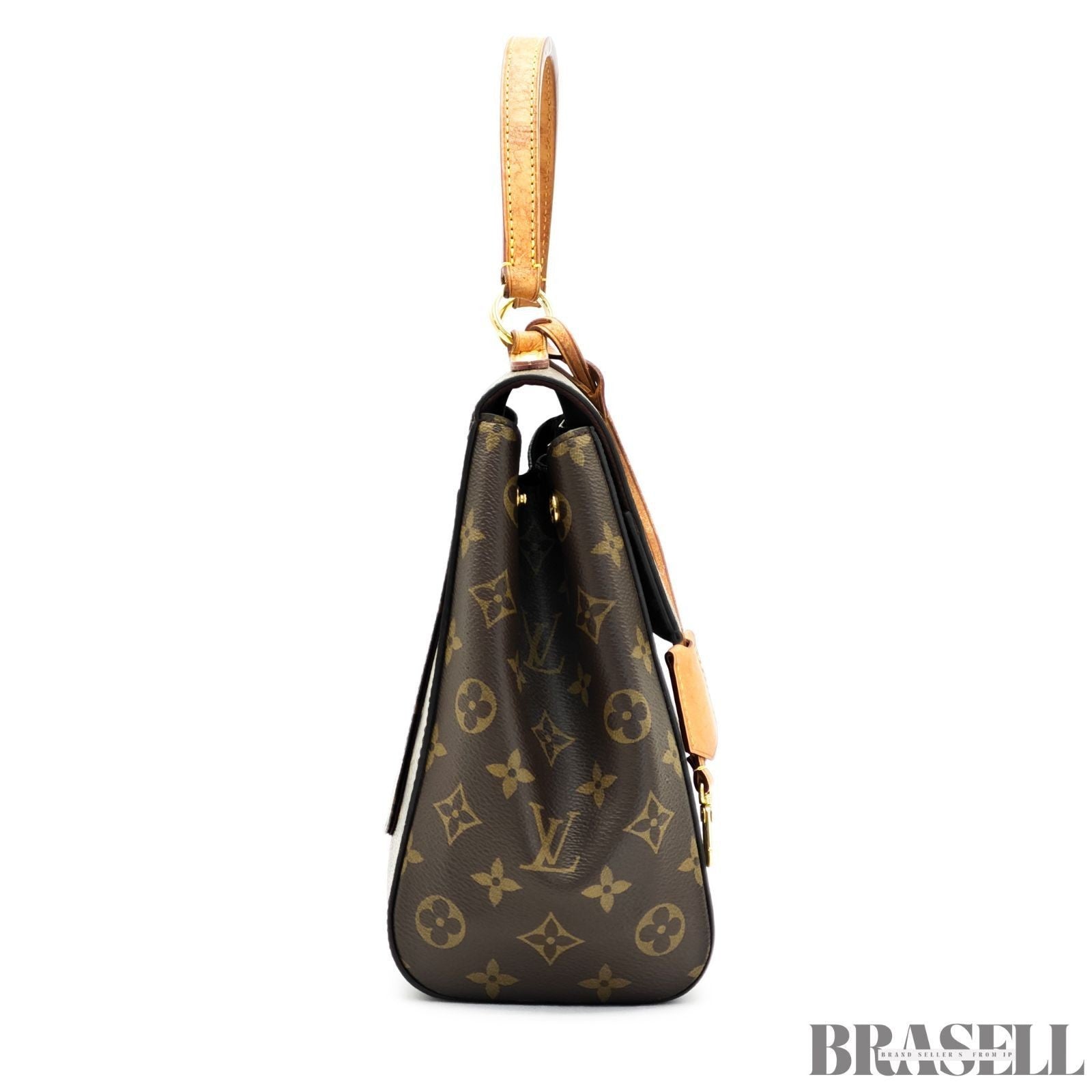 Louis Vuitton Cluny M42735 Damier Azur Handbag Shoulder Bag 2Way Flap Brown