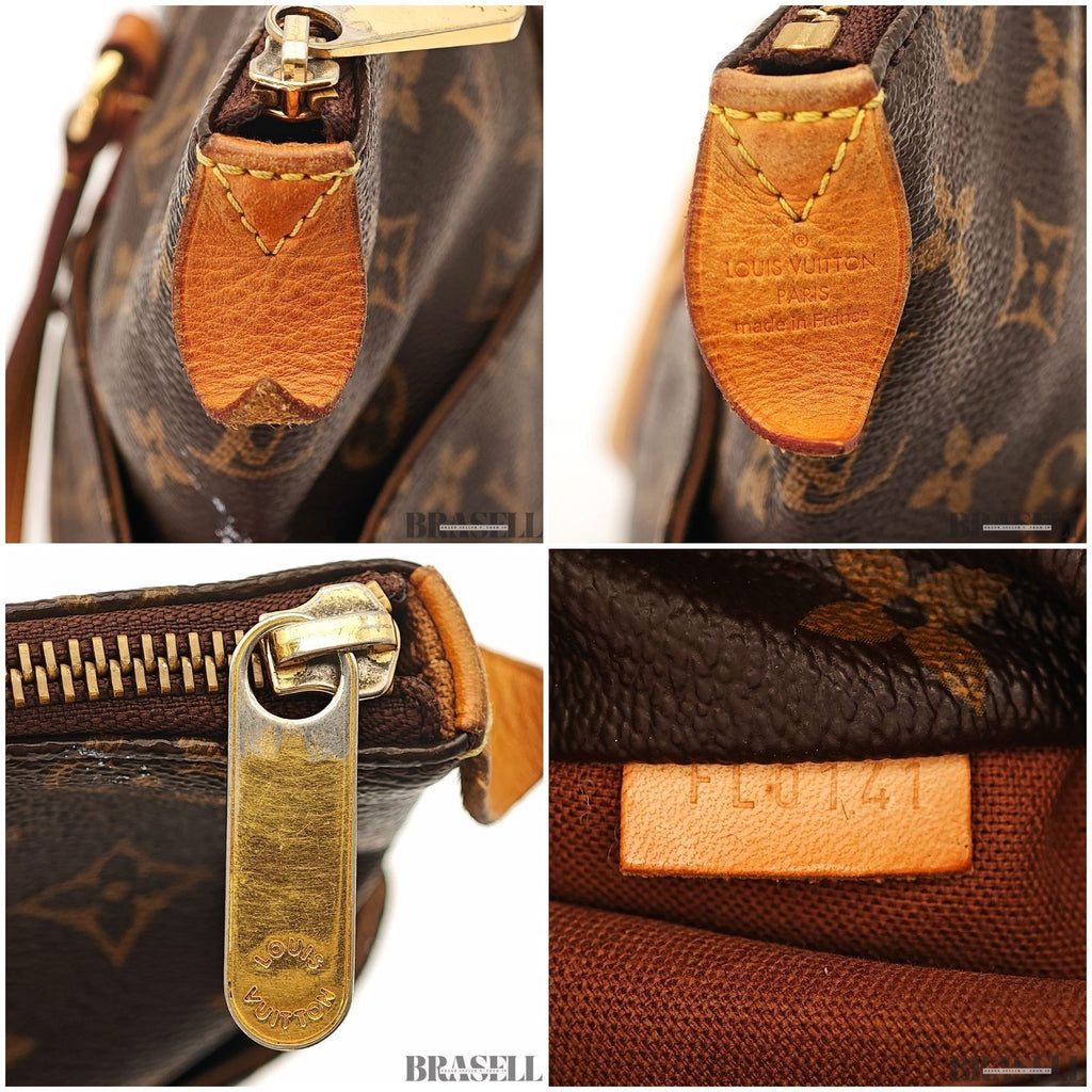 LOUIS VUITTON Totally MM M41015 Monogram Canvas Shoulder Bag Tote Bag Brown