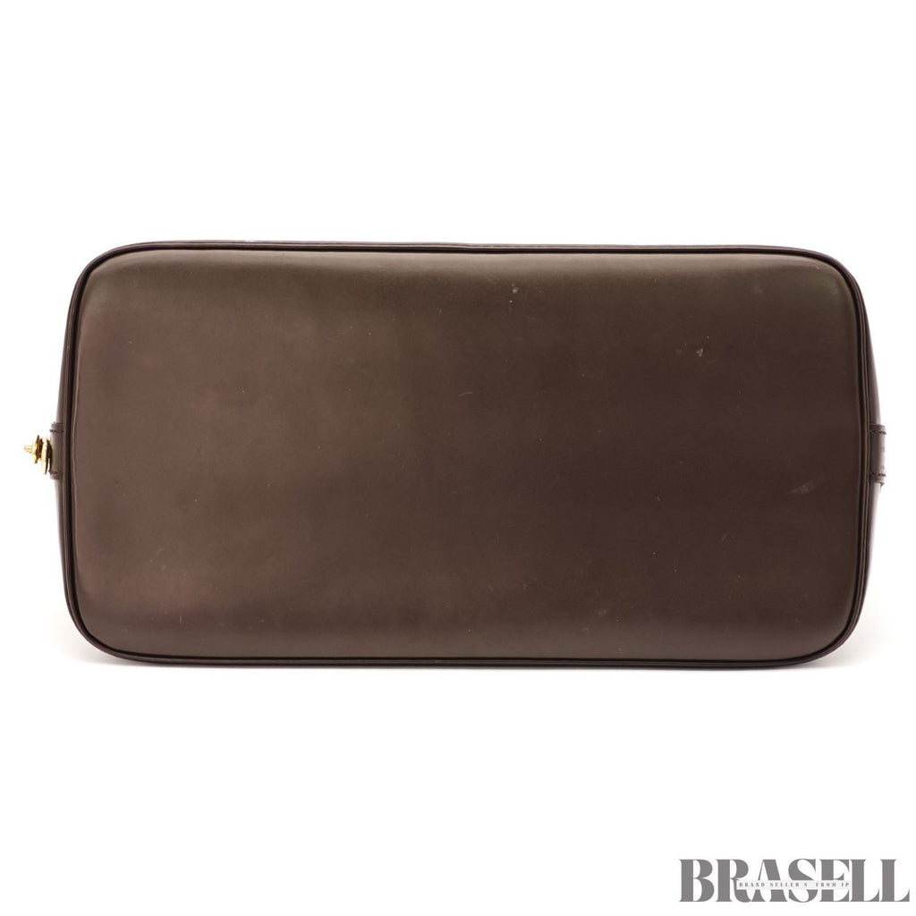 Louis Vuitton Hand Bag N51131 Alma Ebene Damier Canvas Brown FL1014