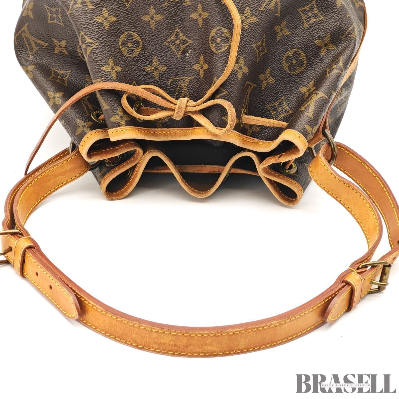 Auth LOUIS VUITTON Monogram Petit Noe M42226 Women Drawstring Shoulder Bag