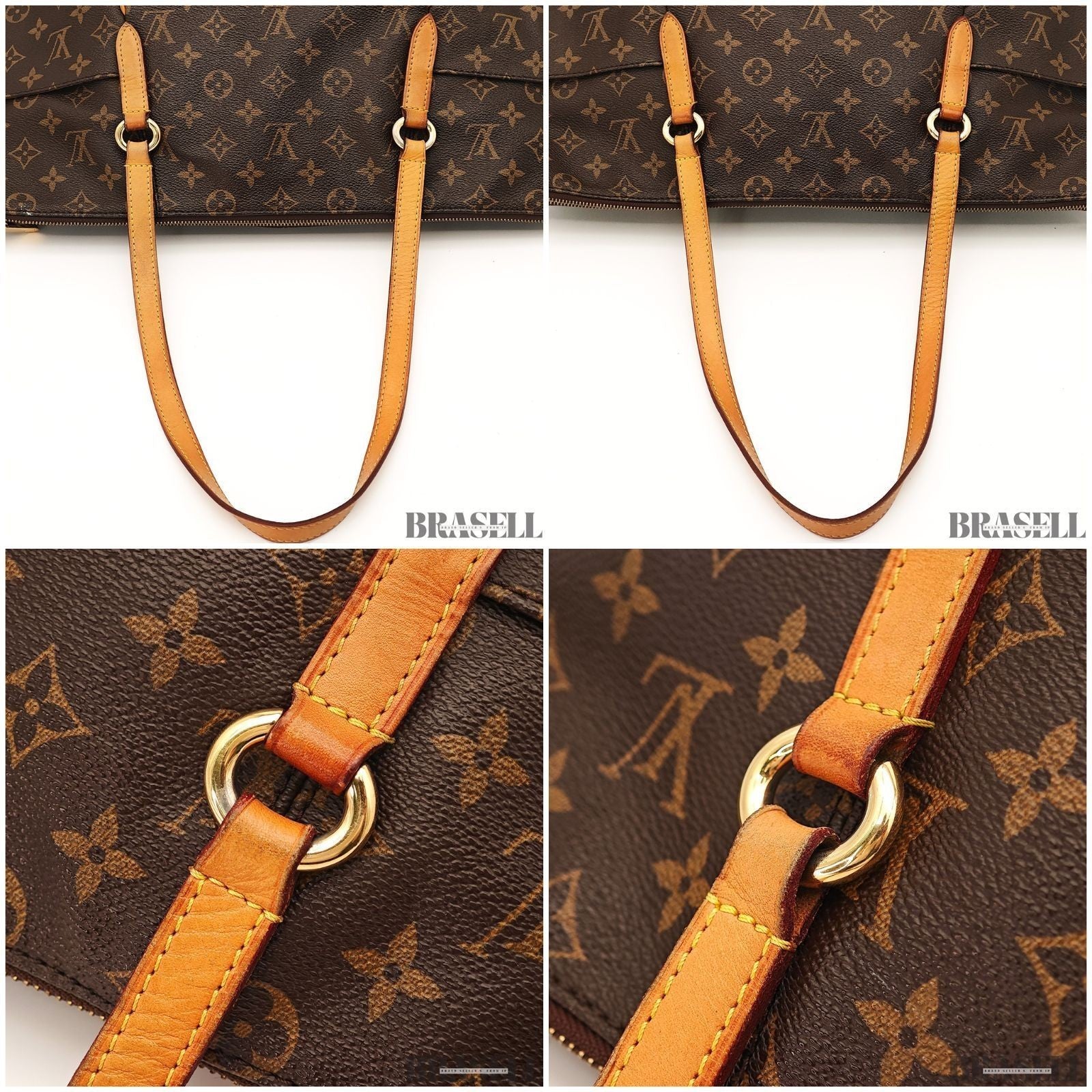 LOUIS VUITTON Totally MM M41015 Monogram Canvas Shoulder Bag Tote Bag Brown