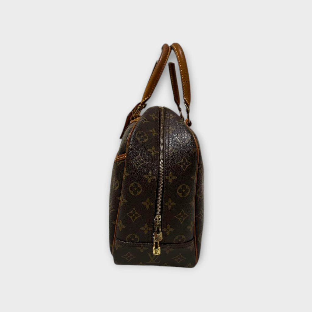 Louis Vuitton M47270 Bowling Vanity Deauville Brown PVC Leather Boston Bag 【B】
