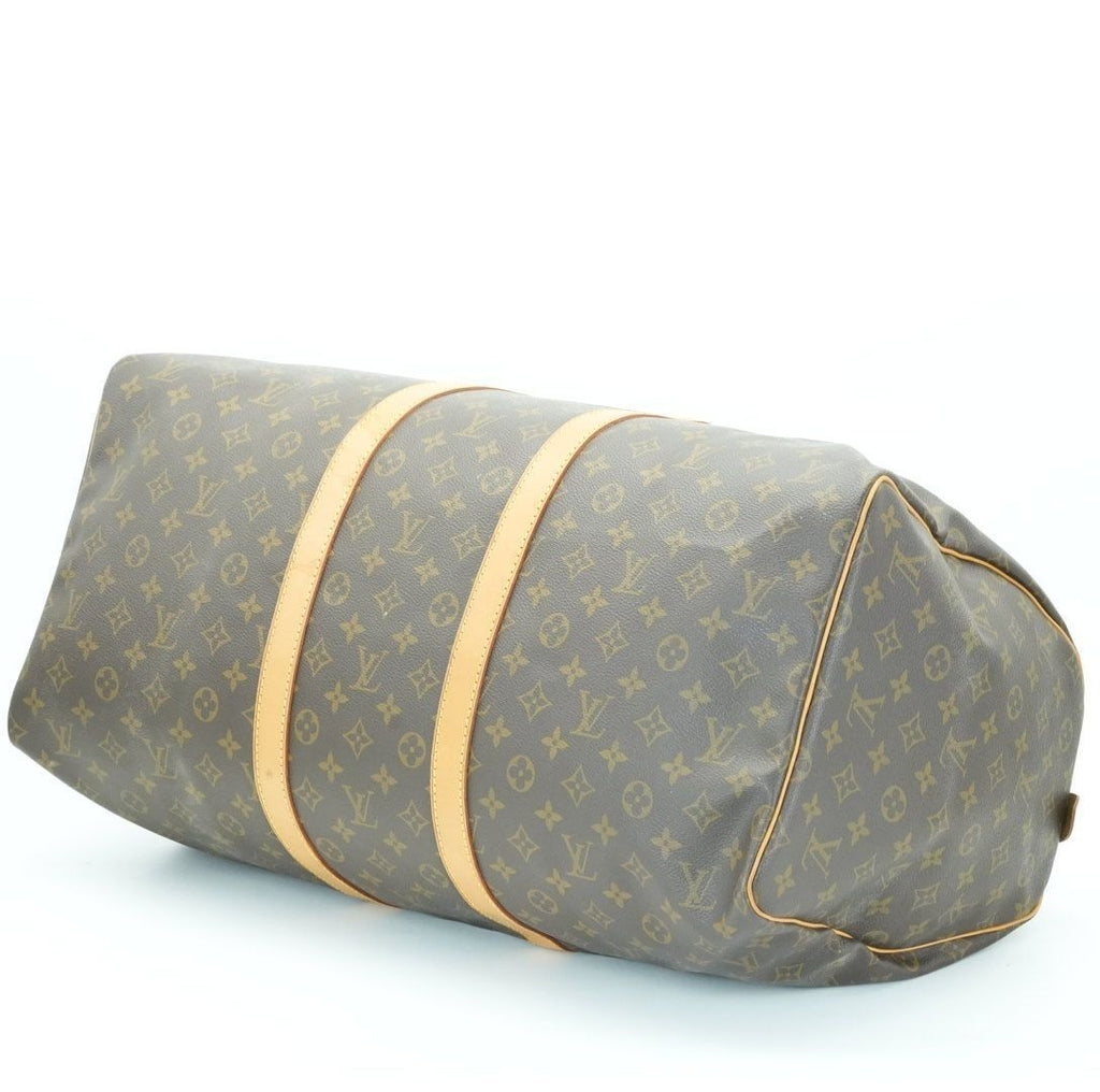 LOUIS VUITTON Keepall 55 M41424 Boston Bag Travel Bag Brown Large Capacity