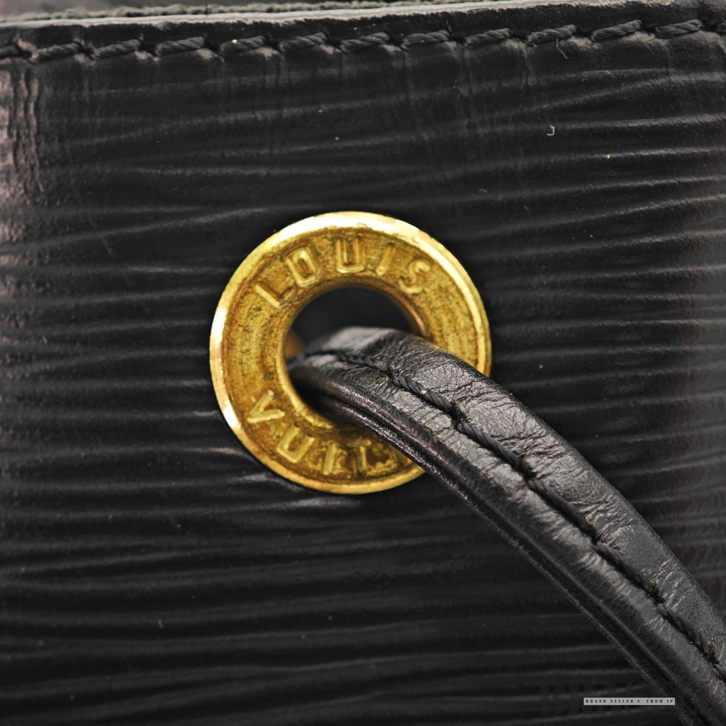 Louis Vuitton Epi Petit Noé Noir M59012 Bucket One Shoulder Bag Black Women