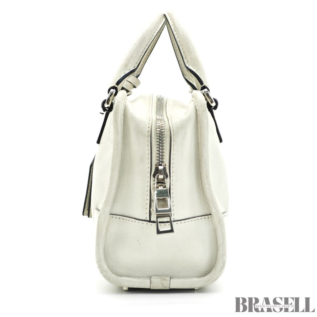 Loewe Amazona 23 A039N07X02 Handbag Shoulder Bag 2Way Pearl Gray Leather