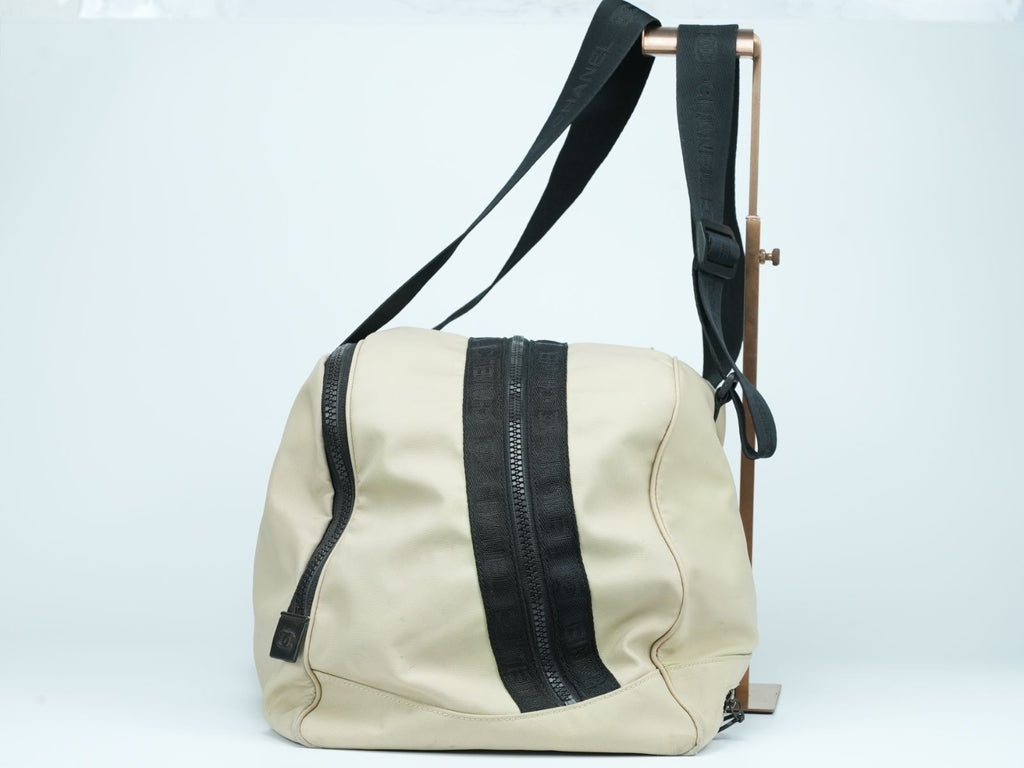 CHANEL Sport Line Coco Mark Boston Bag Travel Shoulder Bag