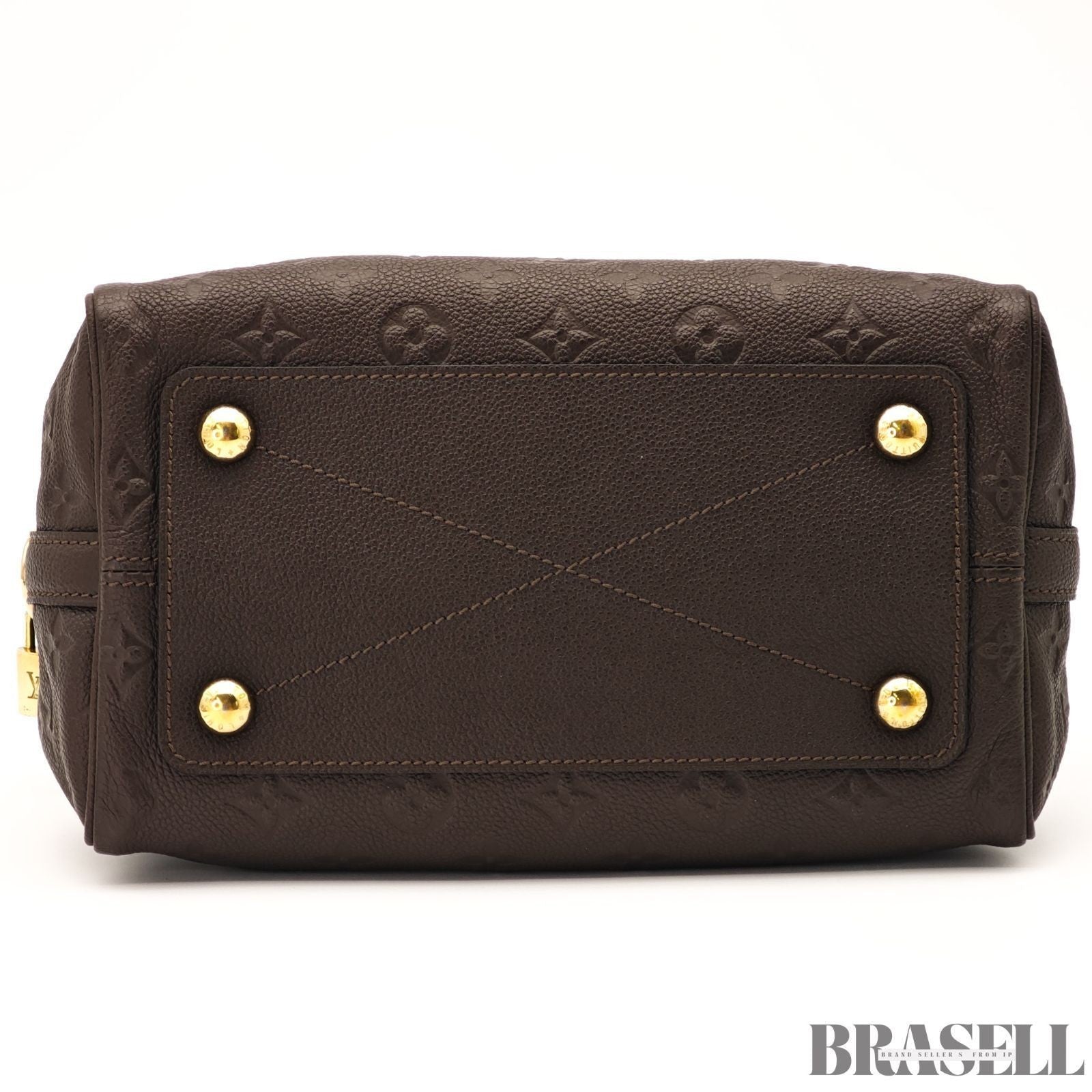 Louis Vuitton Monogram Empreinte Speedy Bandouliere 25 Terre Brown M40761