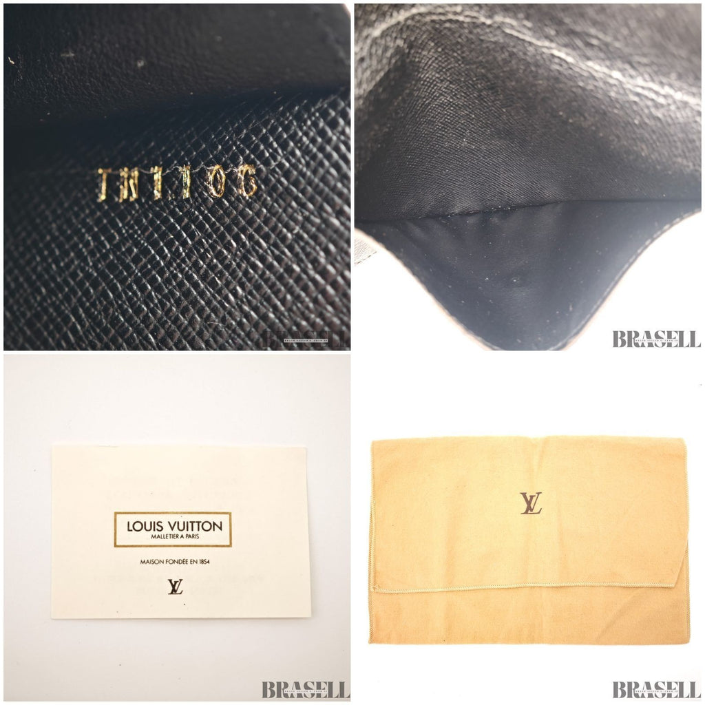 LOUIS VUITTON M60679 Monogram Daily Organizer Card Case Clutch Bag Wallet Brown