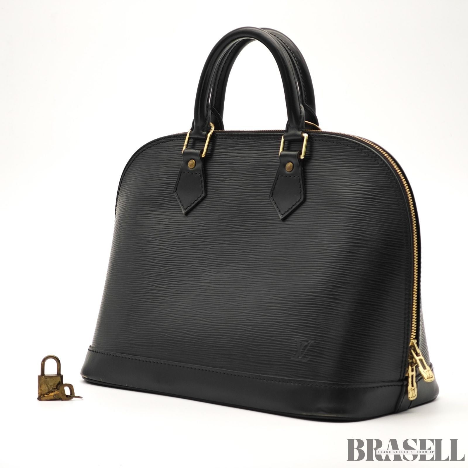 LOUIS VUITTON Alma PM M52802 Black Epi Leather Handbag Women’s