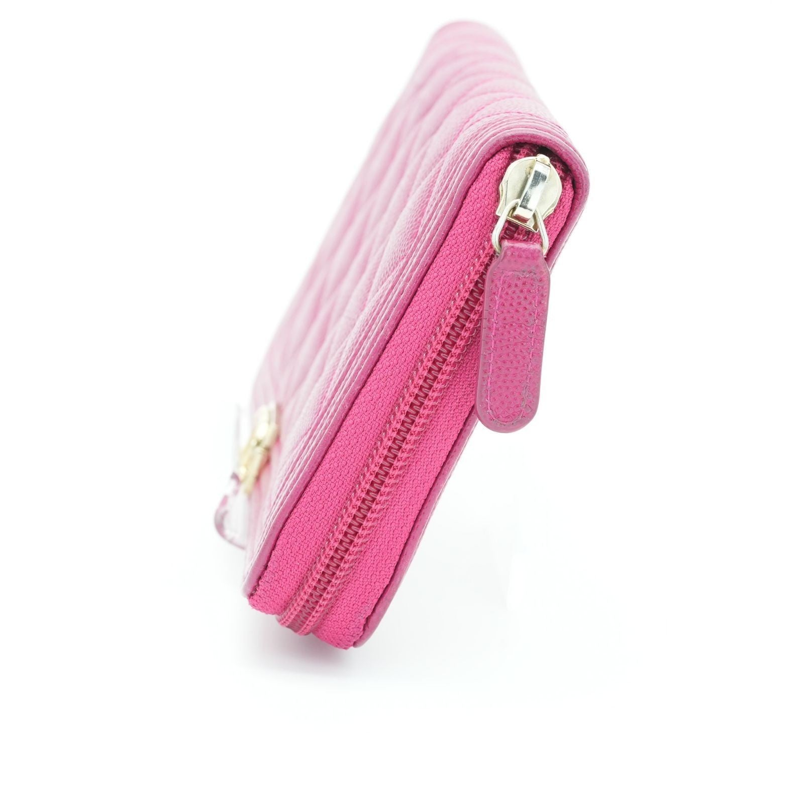 CHANEL Boy Chanel Caviar Leather Long Wallet Pink Women's 23 Series