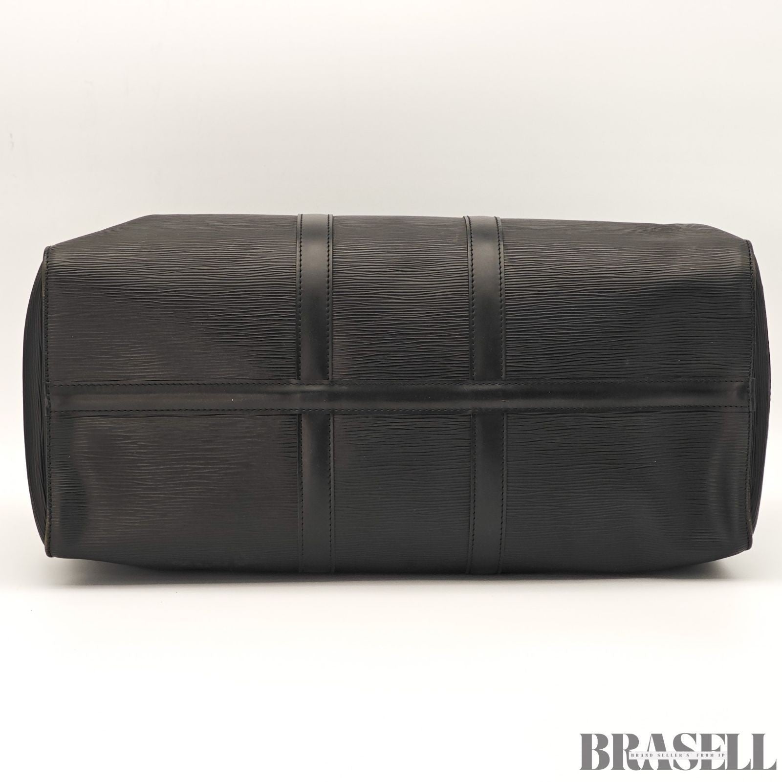 Louis Vuitton Epi Keepall 50 M42962 Boston Bag Travel Black Unisex w/Padlock Key