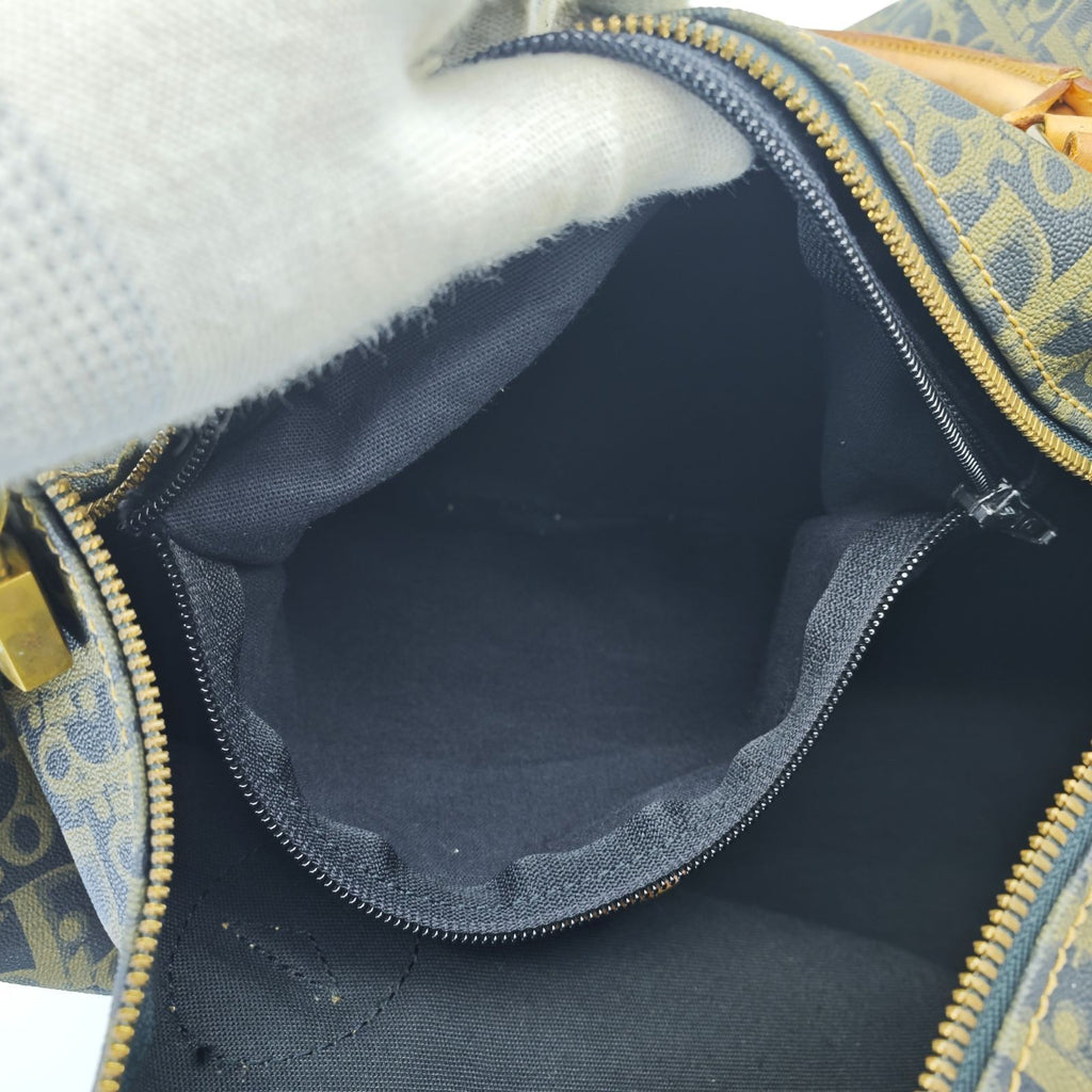 Dior Trotter Boston Bag Canvas Khaki Color Women’s Bag