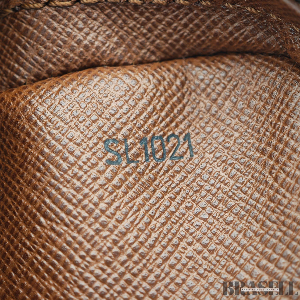 Louis Vuitton Danube M45266 Shoulder Bag Monogram Canvas Leather Vertical Brown