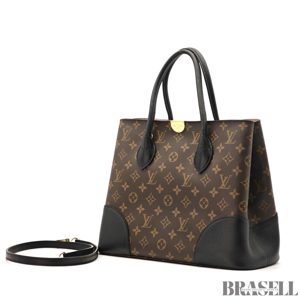 Louis Vuitton Flandrin M41595 2Way Handbag Shoulder Bag Trapezoid Brown Black