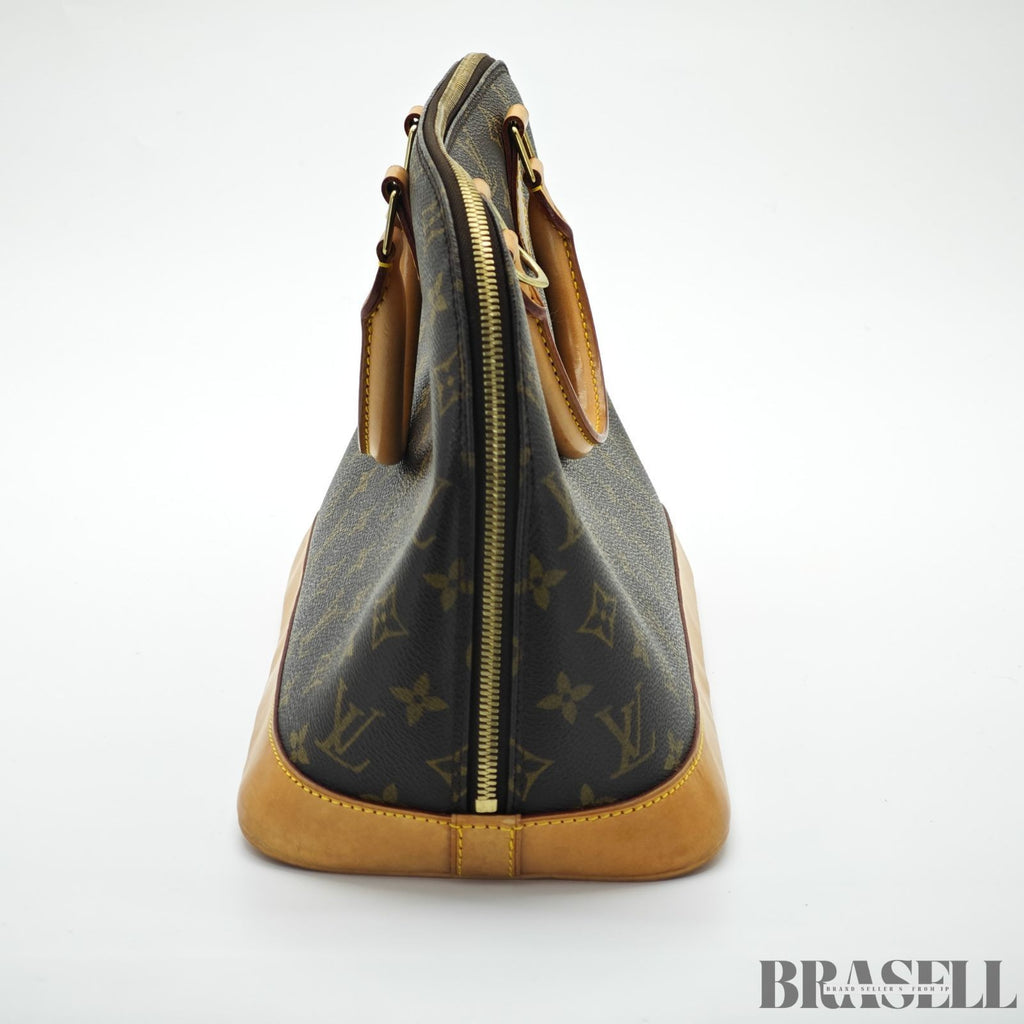 LOUIS VUITTON Monogram Alma PM M53151 Handbag Brown with Padlock
